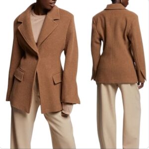 Savoir & Other Stories Topstitch Detail Blazer Wool-Mohair